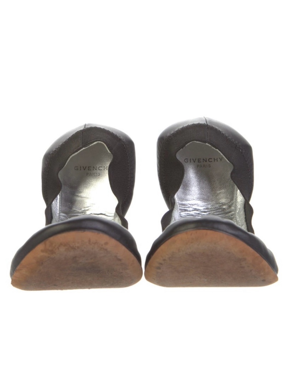 Givenchy Black Foldable Ballet Slip-On with White Logo - Picture 3 of 5